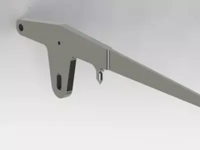 LEVER metal shelf bracket Free 3D model