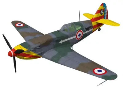 Dewoitine D520 3D model purchase