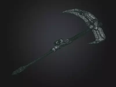 Mobile legends Ruby weapon Scythe  Low-poly 3D model