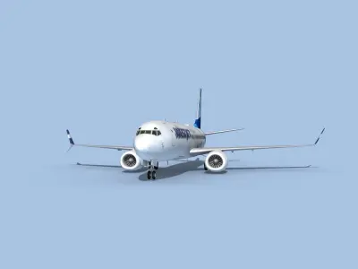 Boeing 737-800 Max WestJet 3D model