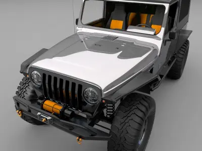 Jeep Wrangler TJ Unlimited 3D model
