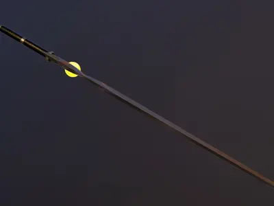 Twilight Sword Low-poly 3D model