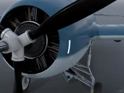 F4F-3 WILDCAT F1 -Felix-  Low-poly 3D model
