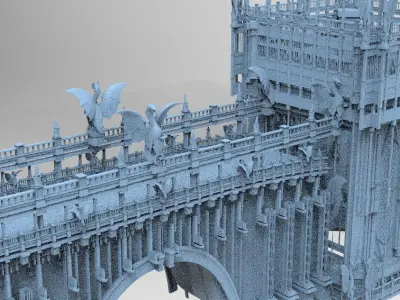 Drake Cathedral Tall Tower 3D model