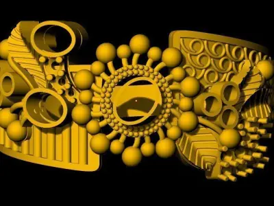 antique ring 3dm file 3D print model shop