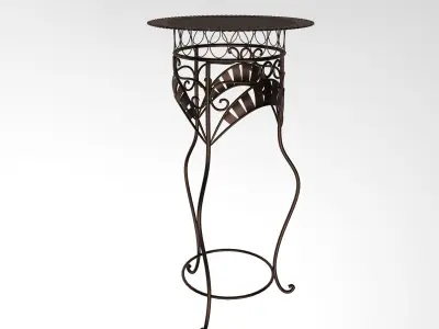 Classic high table 3D model