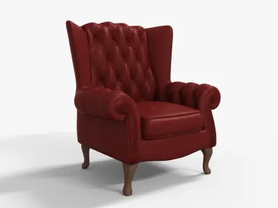 Chair For Christmas Low-poly 3D model