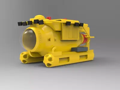 Research submarine 3D print model