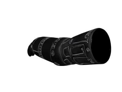 Futuristic Bionic Prosthetic Arm Low-poly 3D model