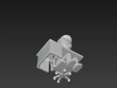 Classroom Student Desk 3D Model 3D print model