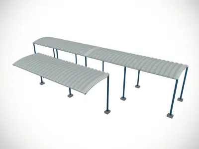 Sheds Low-poly 3D model