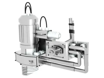 12 Mechanical Structures Kitbash 3D model