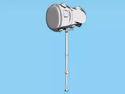 Transforming Melee Weapon Rigged 3D model