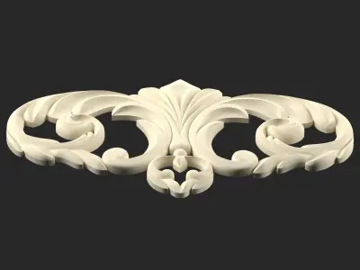 Decorative mirror carving 3d model 3D model