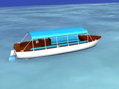Tour Boat 3D model