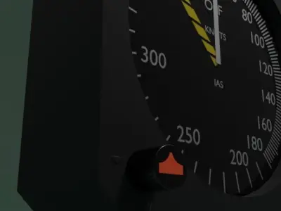 Airspeed Indicator 3D model purchase
