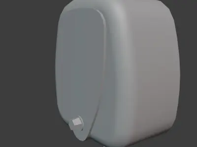 Old broadcast loudspeaker 0 25 GD III 6 from USSR Low-poly 3D model