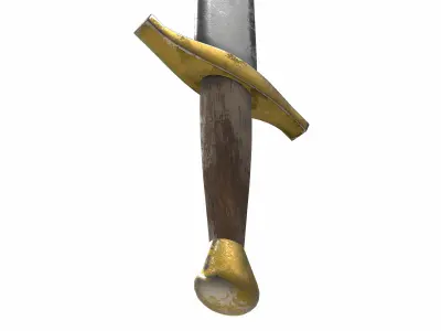 falchion sword  3D model