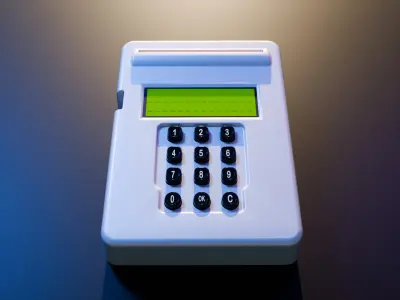 Antique Mattrix Calculator 3D model