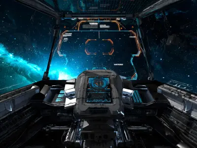 Spaceship Cockpit v1 3D model purchase