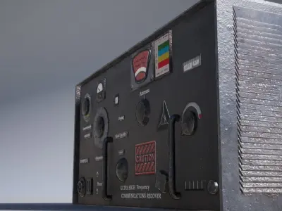 Radio Low-poly 3D model