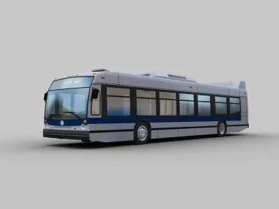 Nova Bus LFS Low-poly 3D model