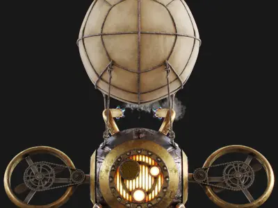 Steampunk Drone 3D model