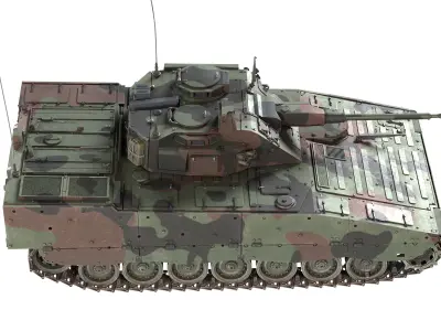 Stridsfordon Combat Vehicle 90 Low-poly 3D model