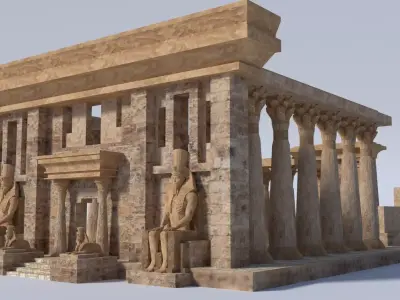 Egypt Ancient 3d Model Low-poly 3D model