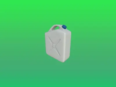 Canister Plastic Game Ready Model Low-poly 3D model