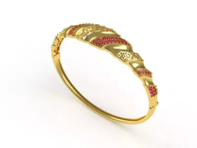 Art Deco Bracelet 44 3D print model
