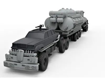 People eater truck from Mad Max 4 Scale 1 to 43 3D print model