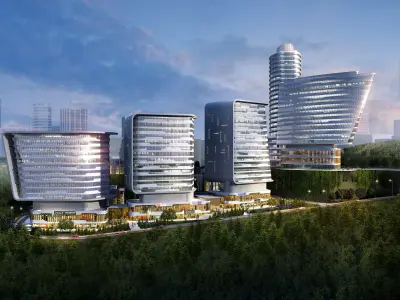 3Dmax fashion city commercial square building 211 3D model