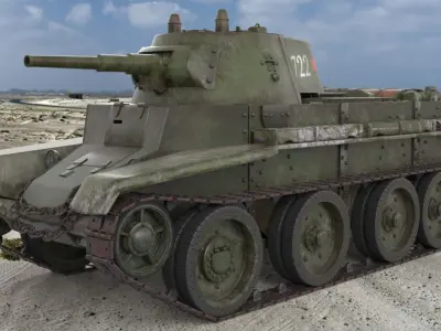Tank BT 7 Arnold 3D model
