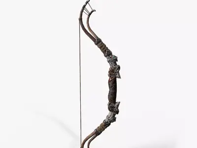 Bow 04 V2 Low-poly 3D model