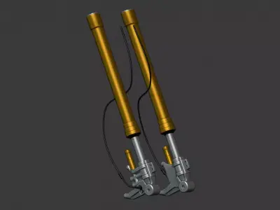 Ohlin Mudguard for Motorcycle Low-poly 3D model