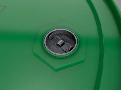 Realistic Castrol Oil Barrel 3D Model Low-poly 3D model
