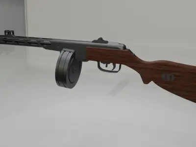 PPSH 41 3D model 3D model
