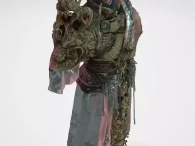 Dragon Armour - BlackMyth Wukong Leather and Steel Low-poly 3D model