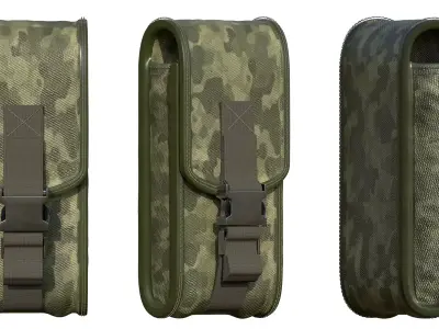 military pouch Free 3D model purchase