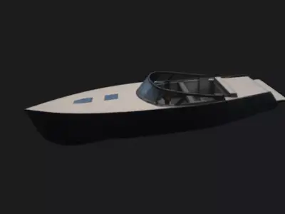Luxury Motor Yacht 3D Model 3D model