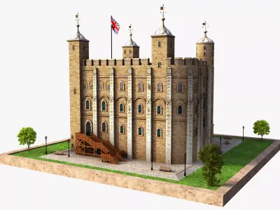 Tower of London 3D model purchase
