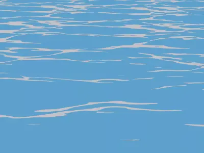 anime ocean model 3D model