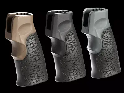 Daniel Defense Pistol Grip Without Trigger Guard Low-poly 3D model