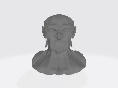 goblin face sculpture  3D model