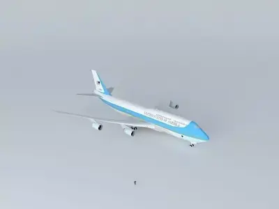 Air Force One SAM 30000 747-8 Free 3D model