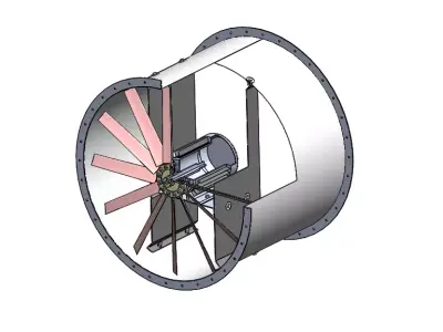 Axial Fan Design 3D model
