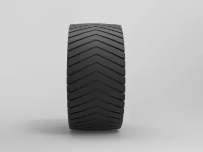 Rear wheel from Pulling tractor 3D model
