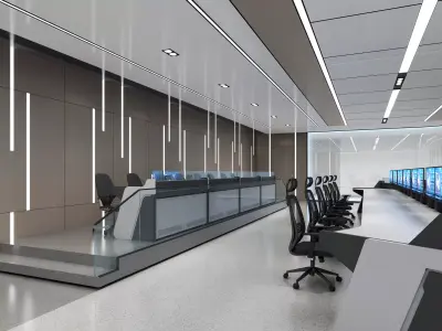 control room 3D model 2