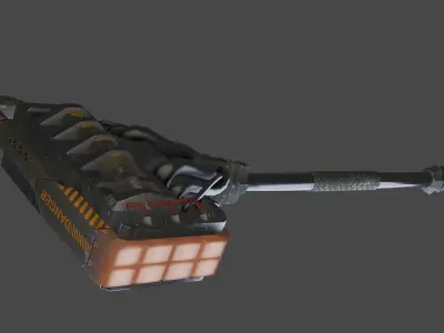 Tech Hammer  Low-poly 3D model